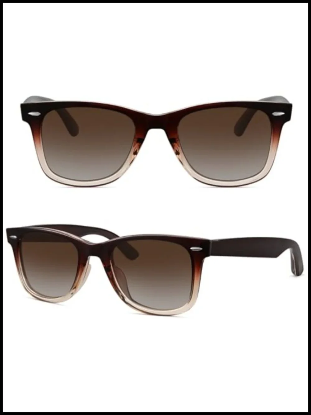 Polarized Square Frame Sunglasses UV Protection Driving